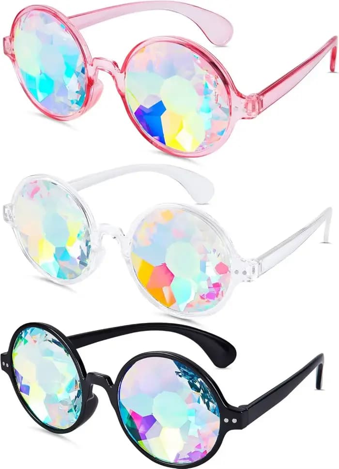Lunettes de kaleidoscope pour festivals