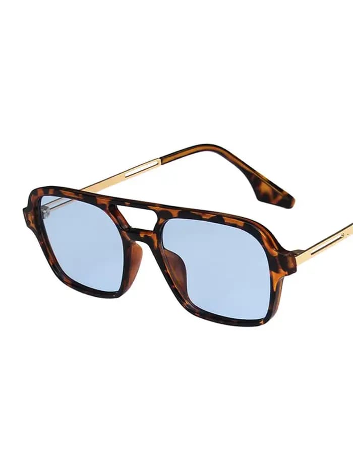 Lunettes de soleil rétro à double pont pour femmes