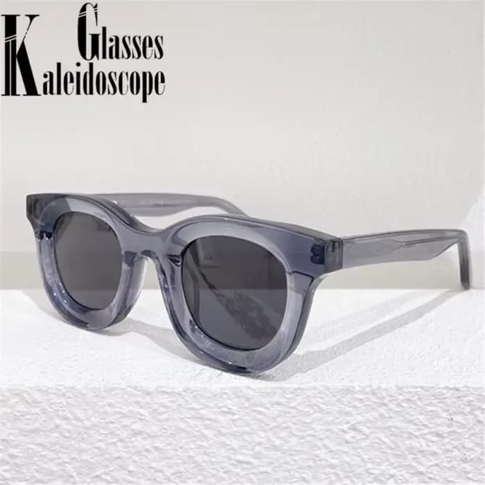 Lunettes de soleil rondes concaves pour femmes marque de mode concepteur petites