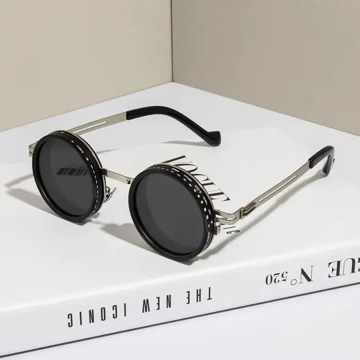 2025 mode nouveau unisexe fait à la main ND9 niveau lunettes de soleil filtre rotatif en continu rétro