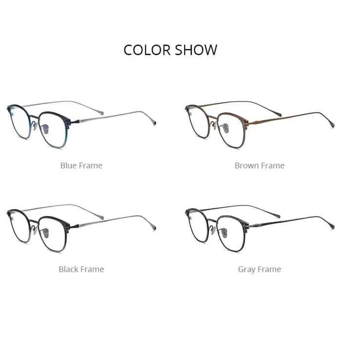 Monture de lunettes en titane pour hommes et femmes