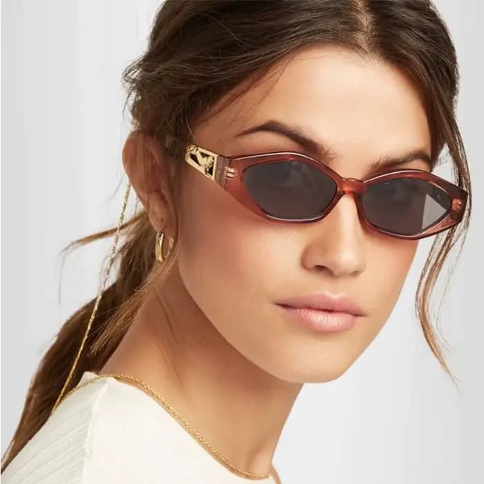 Lunettes de soleil Mimiyou rétro œil de chat pour femme