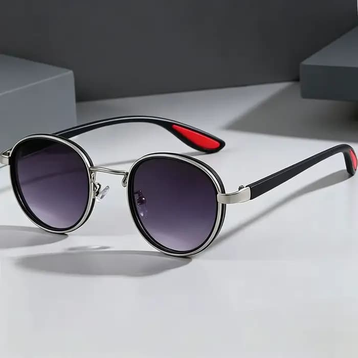 Lunettes de soleil ovales rétro pour hommes