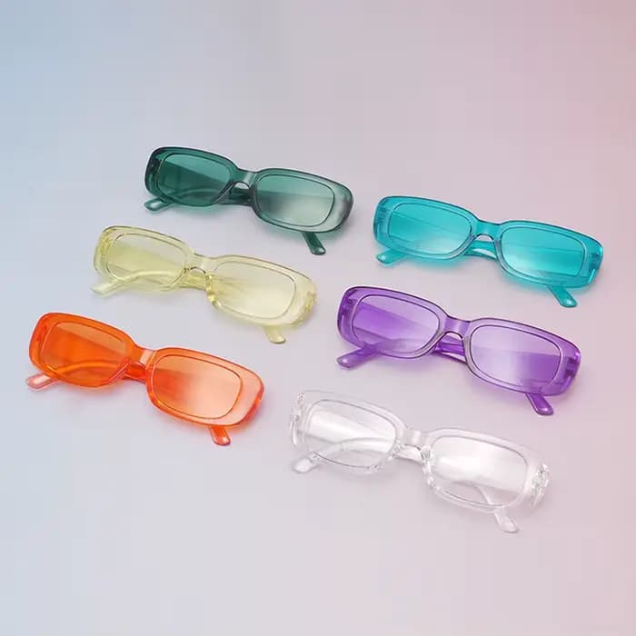Vente en gros nouvelle mode couleur bonbon petite monture lunettes de soleil hommes