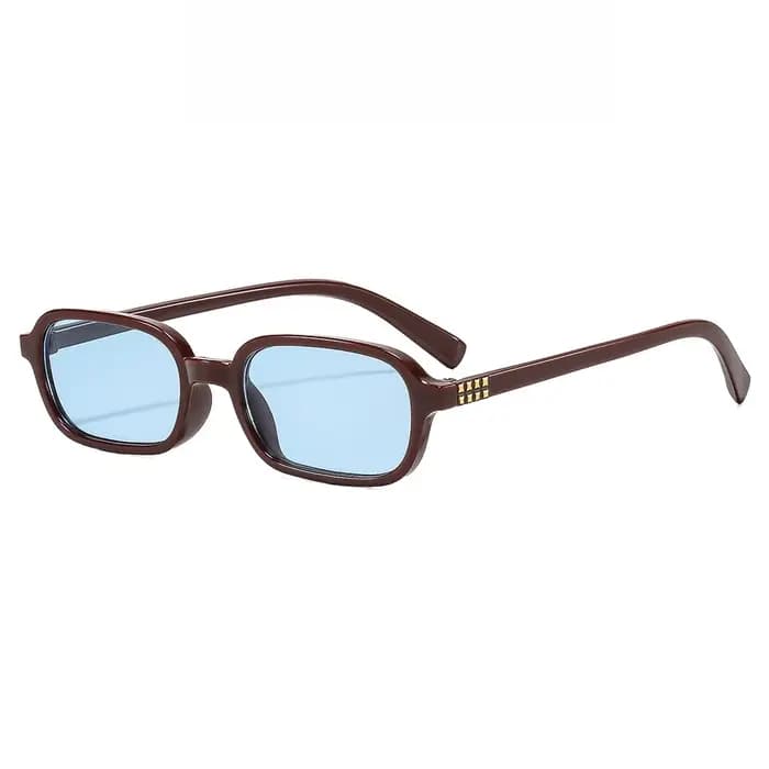Lunettes de soleil vintage pour hommes et femmes 2026 – Montures tendance rectangulaires anti-UV400 – Petites