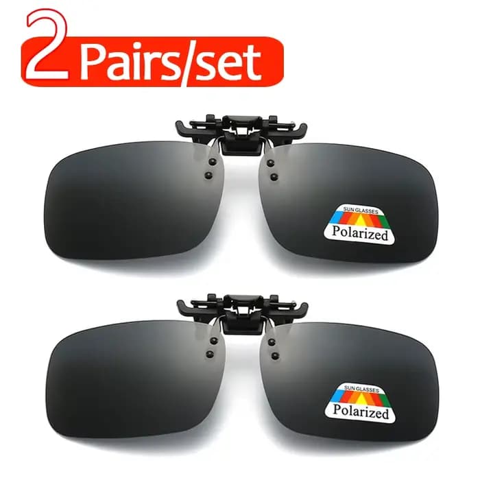 Lunettes de soleil polarisées Clip 2Pcs Set Myopie