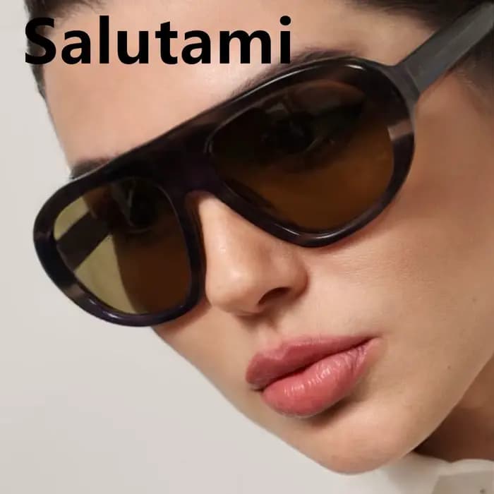 Lunettes de soleil vintage ovales noires à motif léopard pour femmes