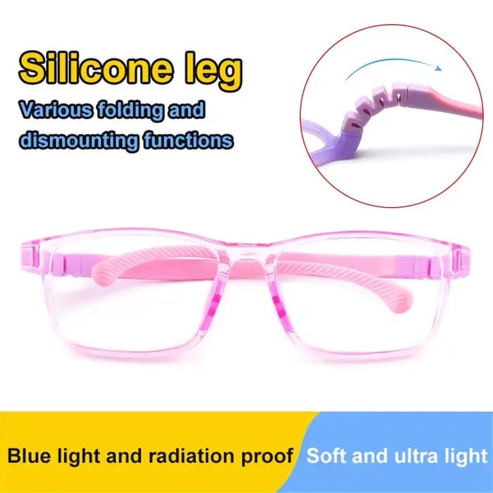 Lunettes à monture ultra-légère en silicone pour enfants