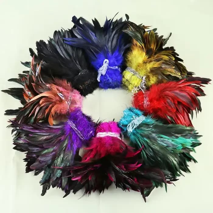 Plumes de selle de coq de faisan naturel, 800 à 1000 pièces, vente en gros, pour bricolage, artisanat domestique, bandes de Plume, couture, fabrication de franges