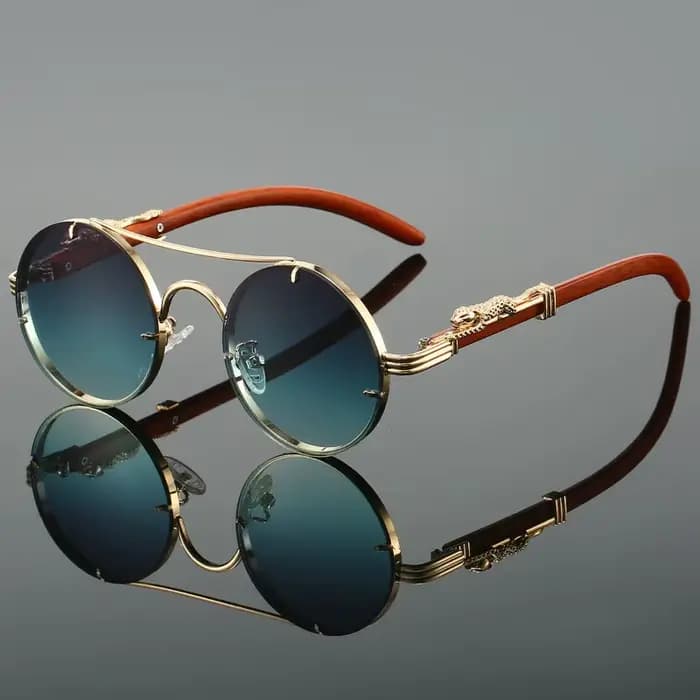 Lunettes de soleil rondes Vintage pour hommes et femmes