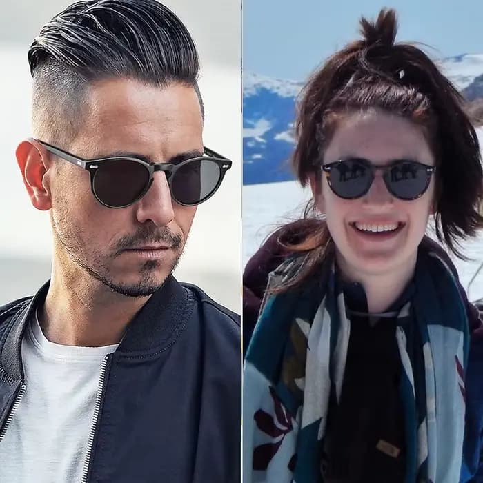 LIOUMO ultraléger rétro lunettes de soleil polarisées hommes rond Vintage lunettes pour femmes UV400 lunettes de conduite oculos de sol masculino
