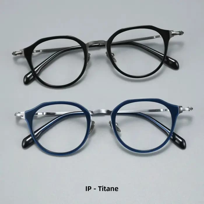 Nouvelle monture de lunettes en acétate et titane de marque japonaise