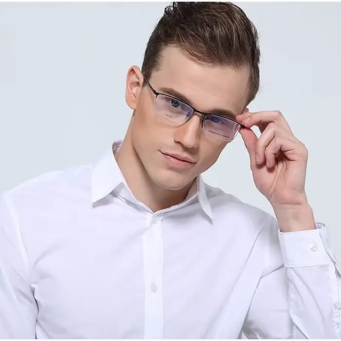 Monture de lunettes en titane ultralégère pour hommes