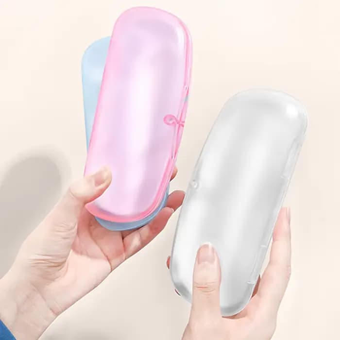 Étui à Lunettes Transparent en Plastique