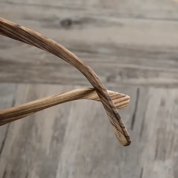 Lunettes de soleil en bois zèbre pour hommes et femmes