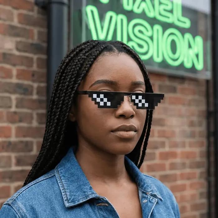 Lunettes de soleil en mosaïque pour hommes et femmes