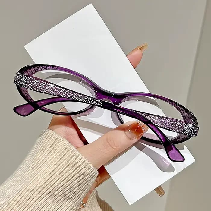 Lunettes de lecture de luxe en diamant pour femmes