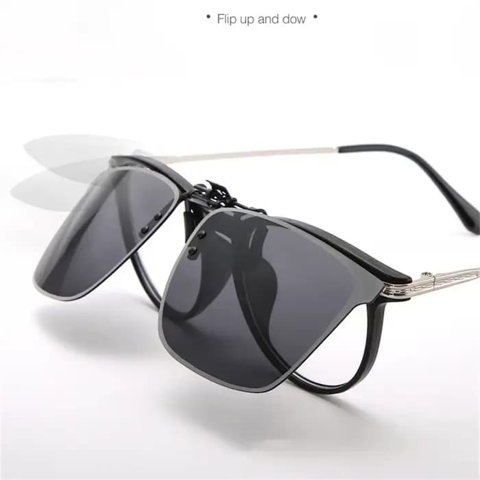 Lunettes de soleil polarisées avec clip pour myopie