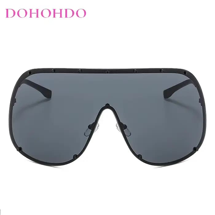 Lunettes de soleil surdimensionnées en métal sans bords