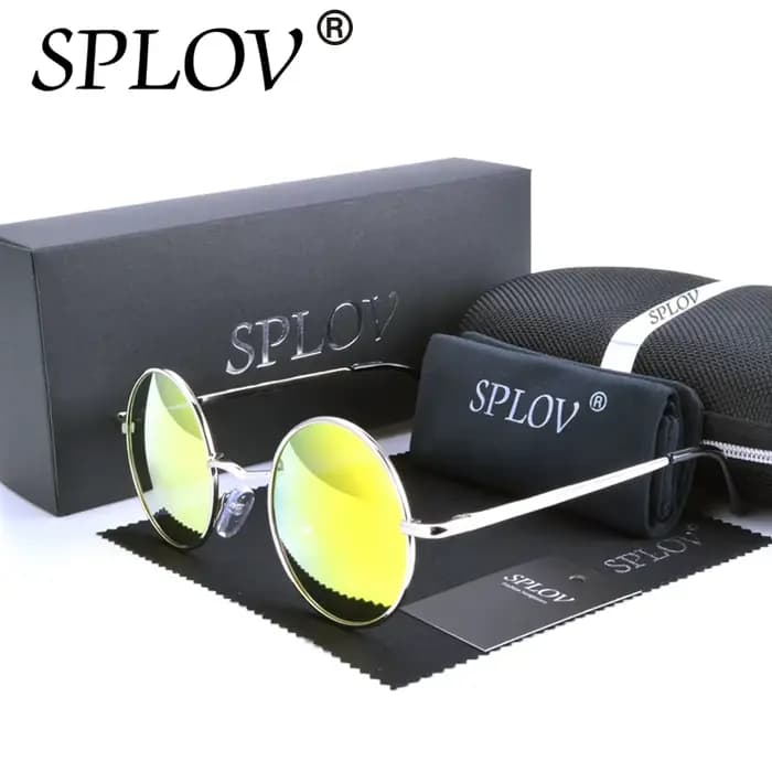 Marque Designer classique lunettes de soleil rondes polarisées John femmes petites