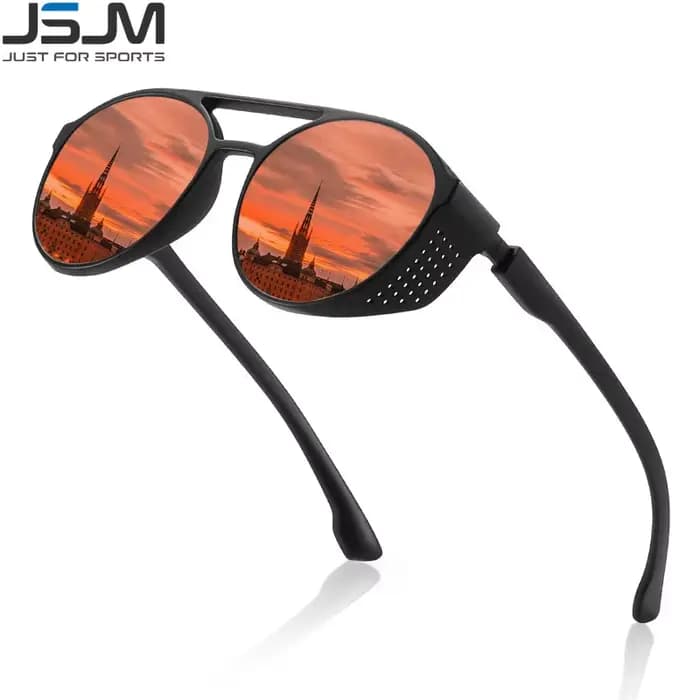 JSJM 2022 nouvelle mode hommes lunettes de soleil polarisées marque de luxe concepteur rond classique conduite pêche