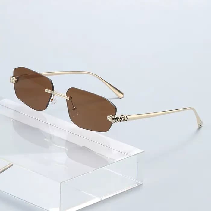 Lunettes de soleil de conduite rétro et tendance - Design à monture étroite