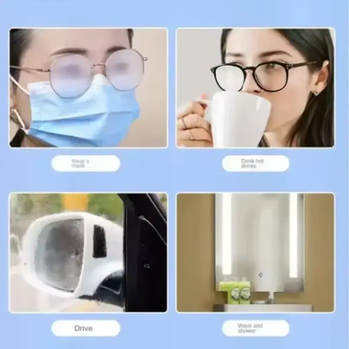 100 lingettes nettoyantes pour lunettes