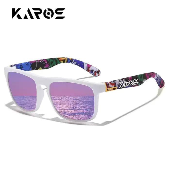 KAROS lunettes de soleil hommes/femmes polarisées carré miroir marque Design luxe UV400 parasol unisexe pêche conduite cyclisme randonnée