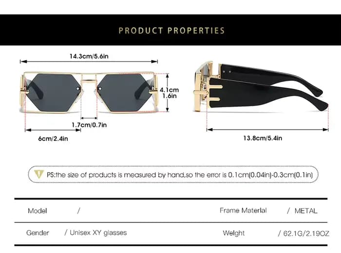 2025 nouvelles lunettes de soleil creuses hommes femmes Hip Hop célébrités d'internet Ins mode