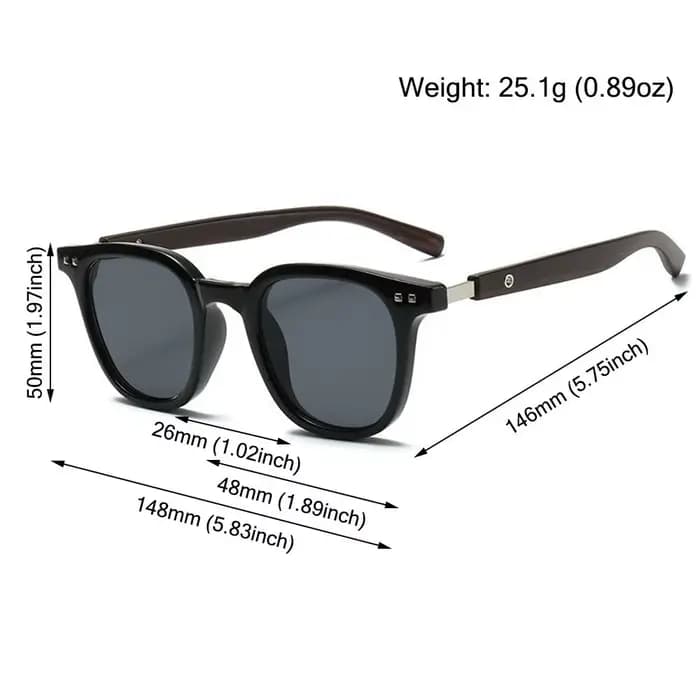 ChimRetro-Lunettes de soleil Mars en bois pour hommes et femmes