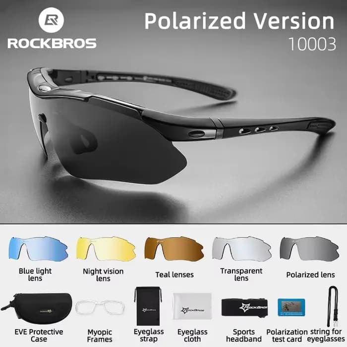 ROCKBROS cyclisme lunettes polarisées vélo