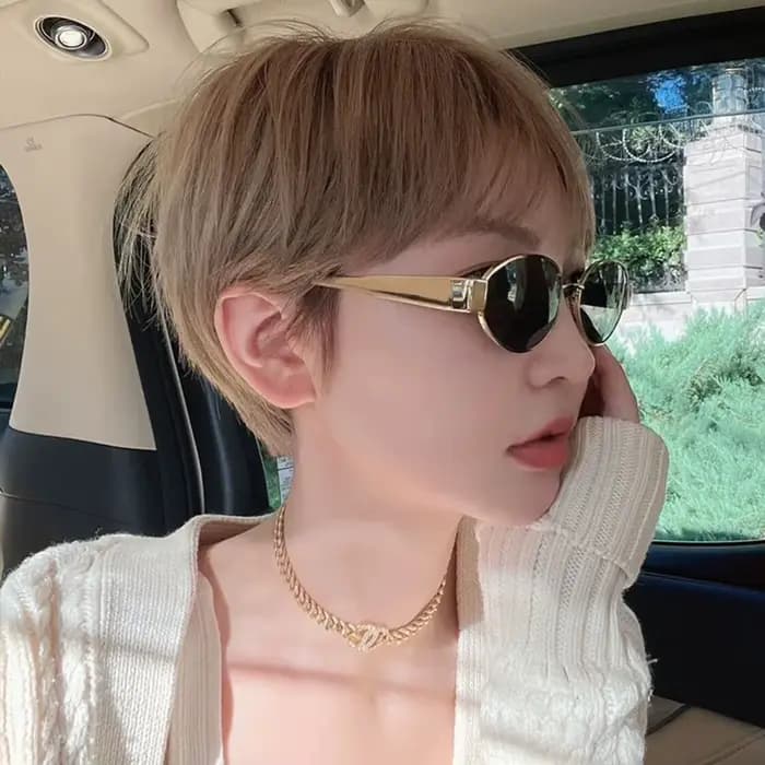 Lunettes de soleil rétro de luxe unisexe Vintage