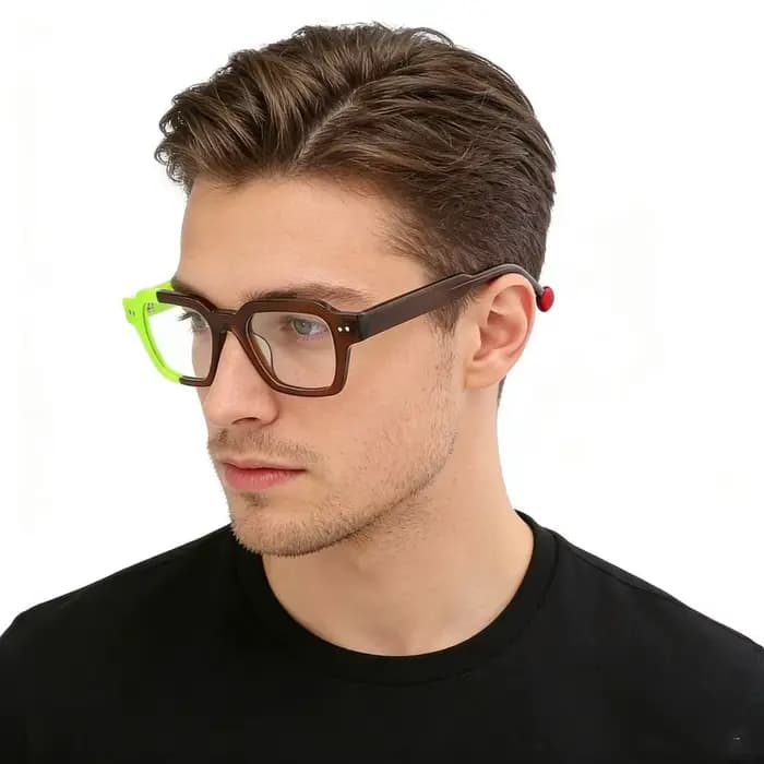 Lunettes en acétate pour hommes