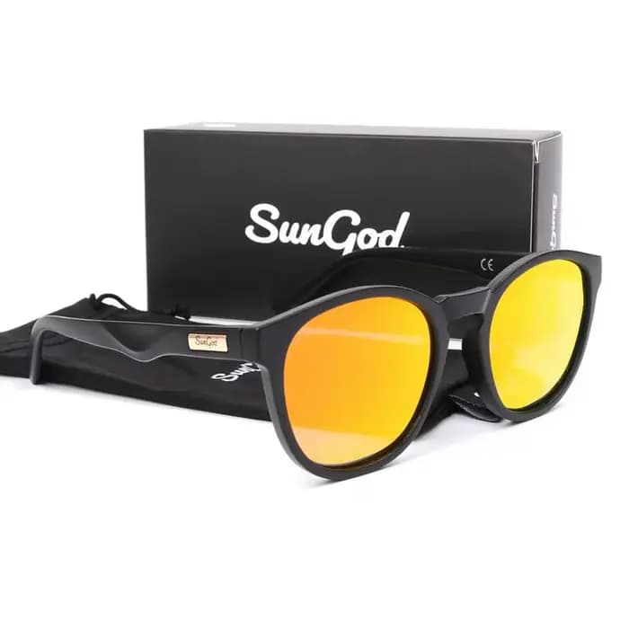 SUNGOD MIRAS Lunettes de soleil miroir bleu
