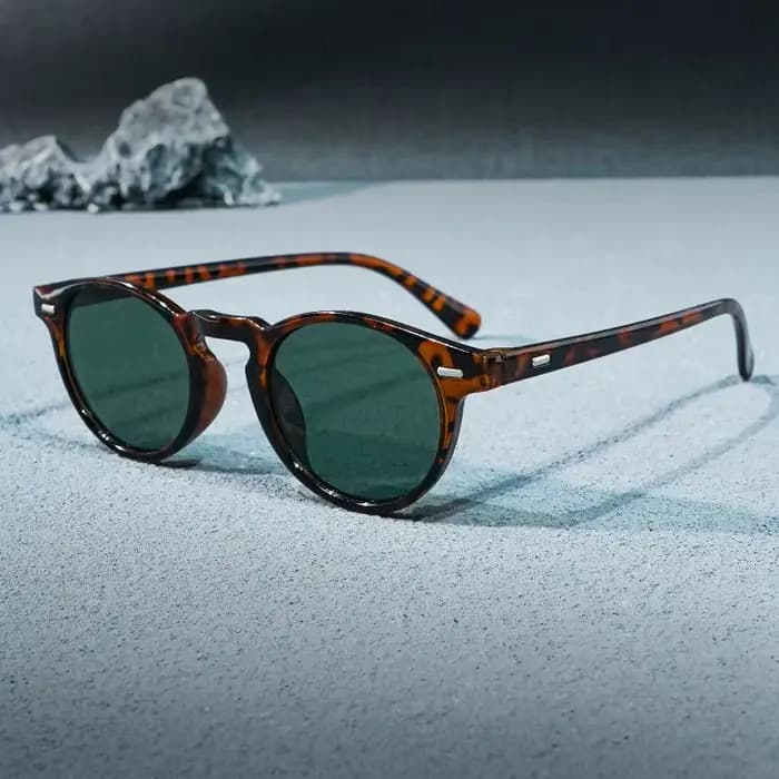 1 paire de lunettes rondes rétro unisexes