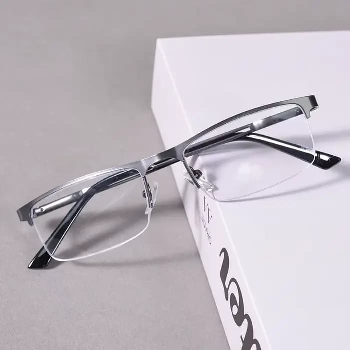 Lunettes de lecture demi-monture pour hommes