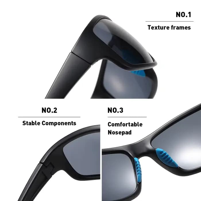 DML – lunettes de soleil polarisées en matériau Ultra léger pour hommes et femmes