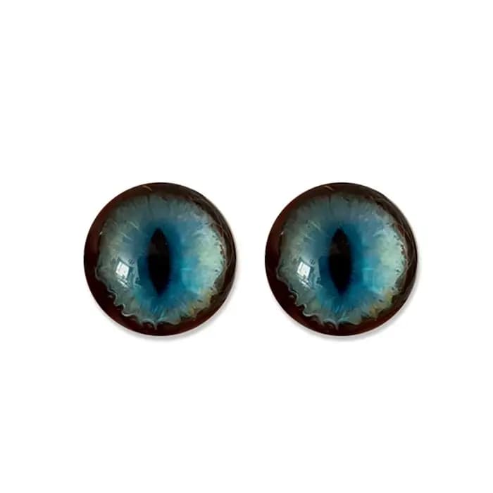 5 paires de yeux en verre simulés pour chat, originaux, en feutre de laine, faits à la main