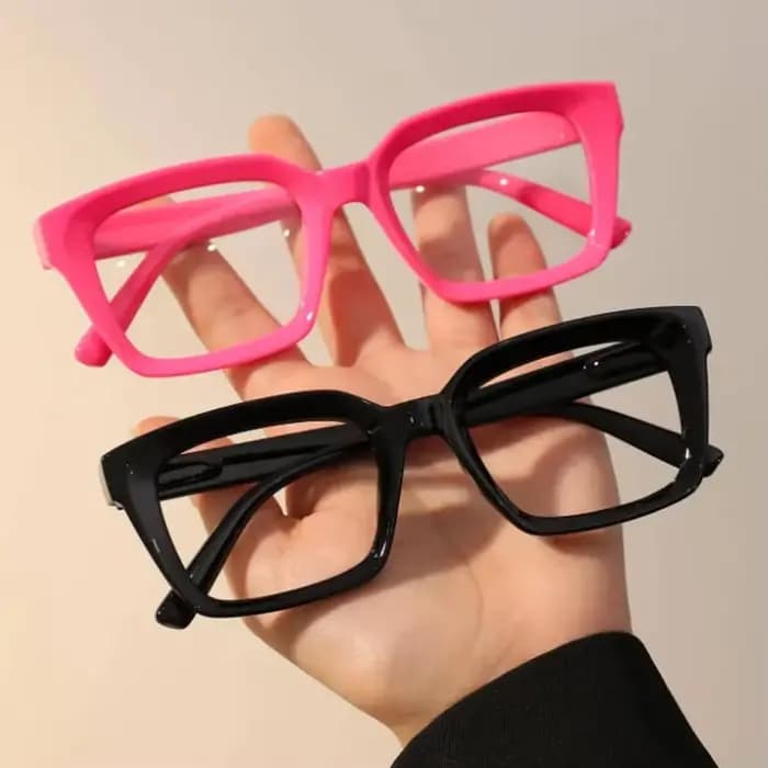 Lunettes classiques à monture carrée sans ordonnance