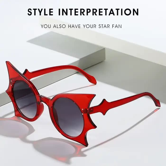 Lunettes de soleil chauve-souris uniques pour femmes