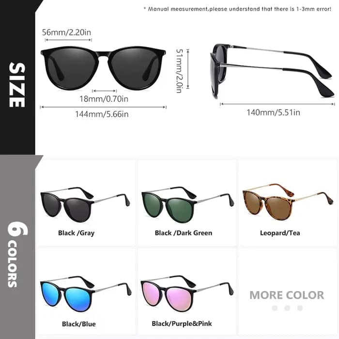 LM Vintage léopard cadre femmes lunettes de soleil polarisées mode hommes