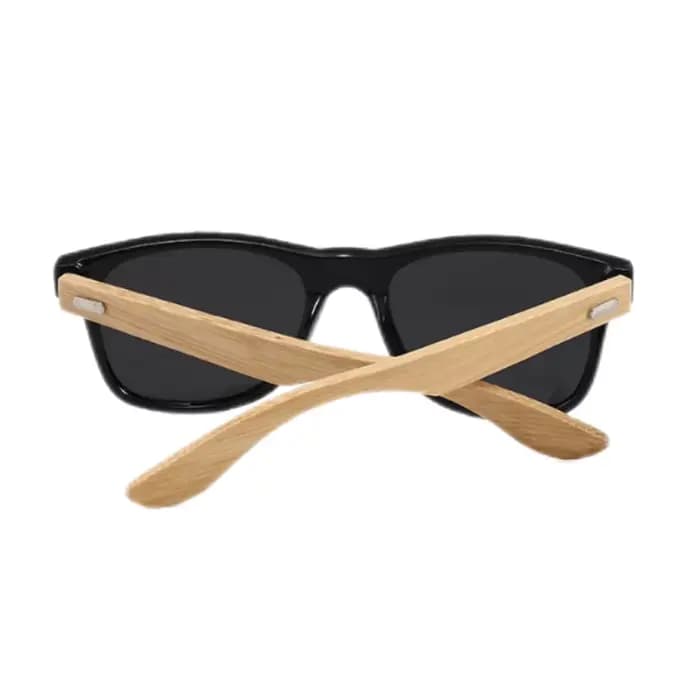 Lunettes de soleil carrées Vintage en bois de bambou pour hommes et femmes