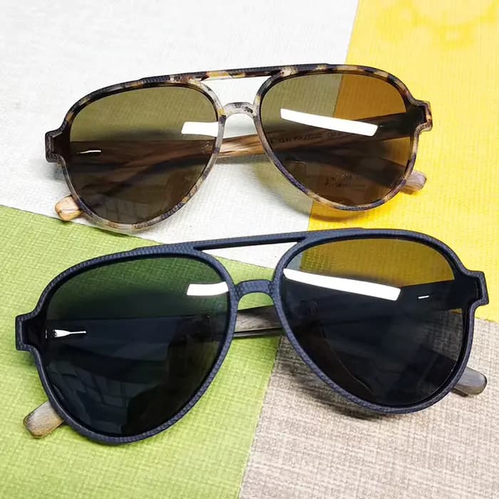 Lunettes de soleil personnalisées en bois gravées