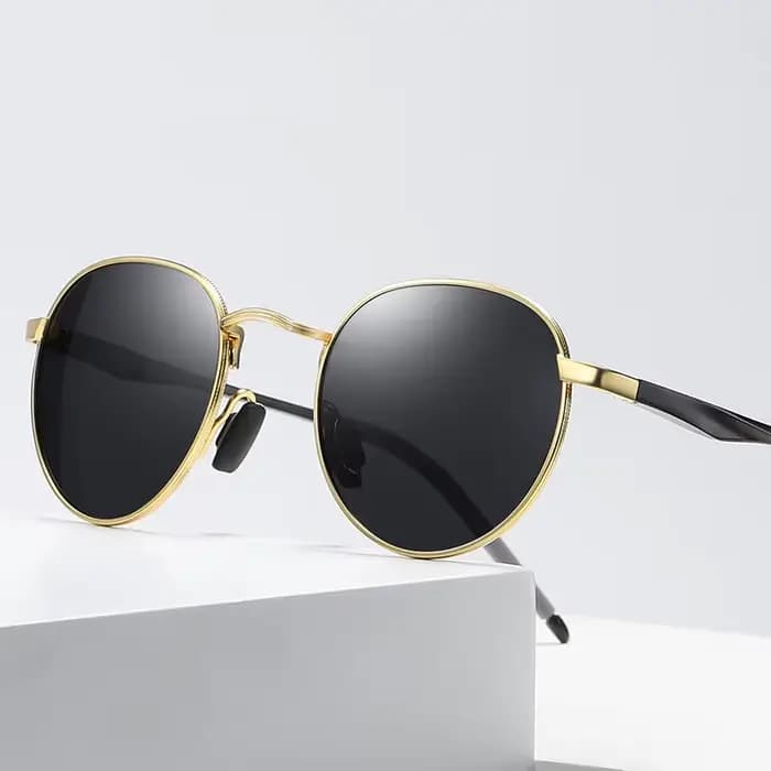 Prince lunettes de soleil polarisées reconstituant des anciennes manières rondes hommes femmes couleur miroir réfléchissant aluminium magnésium randonnée cyclisme