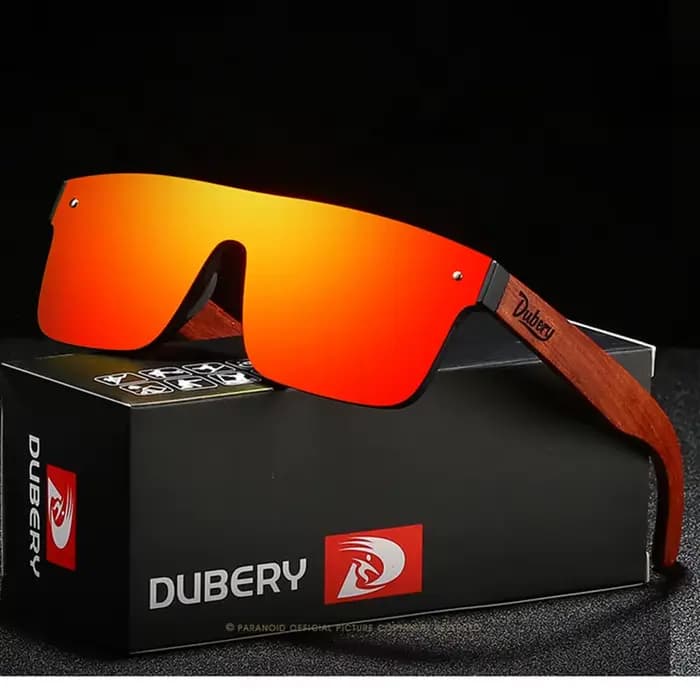 DUBERY Lunettes de soleil en bois naturel pour hommes