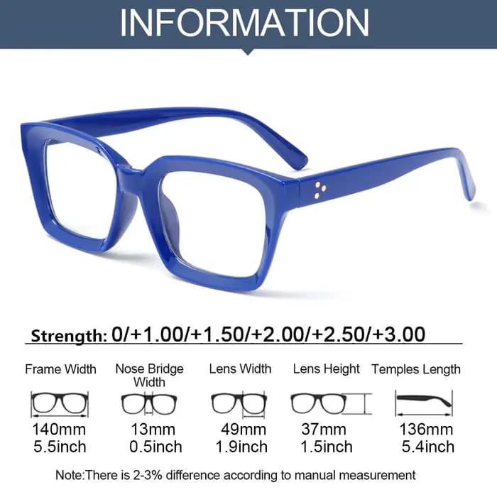 Nouvelles lunettes de lecture haute définition hommes femmes mode grand cadre presbytie