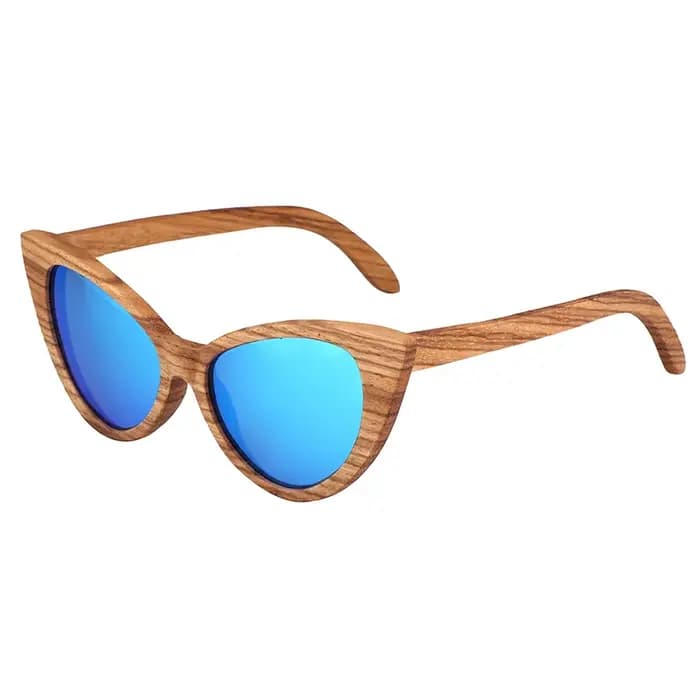 Lunettes de soleil en bois zébré