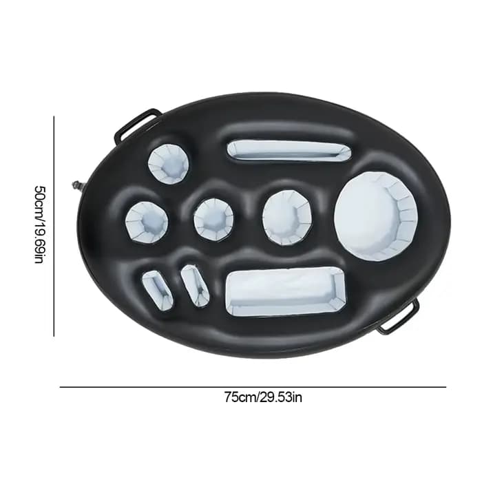 Porte-boissons flottant gonflable, plateau polyvalent, piscine, baignoire, plage, grande capacité, seau de fête pour adultes, porte-gobelet Acc