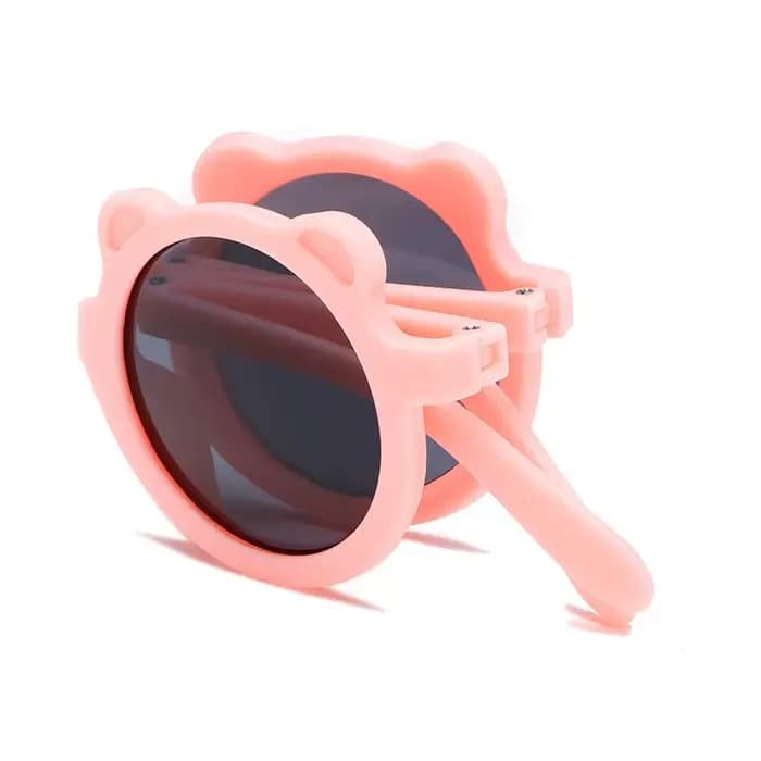 Mignon petit ours pliant enfants lunettes de soleil garçons filles Protection solaire