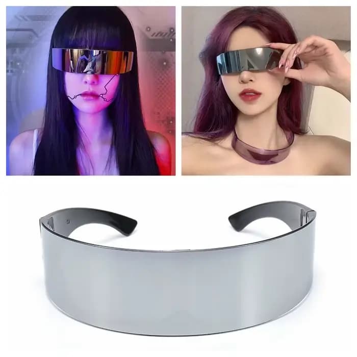 Lunettes de soleil rétro gothiques sans monture